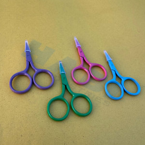 Professional Stainless Steel Curved Blade Right-Handed Mini Size Embroidery Scissors Wholesaler High Quality Knitting Scissors - Product Image 1