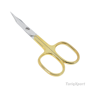 Ciseaux à cuticules professionnels en acier inoxydable, droits et tranchants, les plus vendus en gros, pour manucure, avec logo personnalisé - Product Image 3