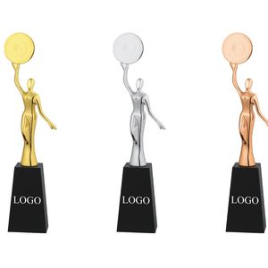 Gold Silver Bronze <b>Trophy</b> Set with Custom Branding for Promotional Events - Product Image 2