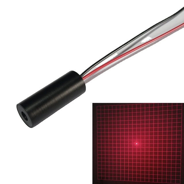 High Quality 12x30mm 638nm 100mW High Power Red Laser Diode Module 20x20 Grid Pattern High-Accuracy New Condition DC3V 1 Year