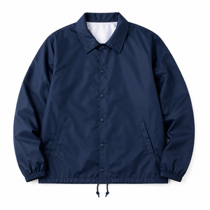 Women's Navy <b>Coach</b> Jacket Windproof Casual Turn-down Collar Regular Fit Polyester Shell Spring Style Training Jacket 2026 - Product Image 6