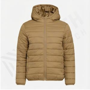 Femmes à manches longues hiver chaud doudoune col montant matelassé rembourré vers le bas Parka manteau pleine fermeture éclair pas cher en vrac duvet de canard - Product Image 2