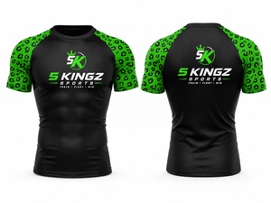 Rashguard personnalisé MMA, Rashguard BJJ Kimono, entièrement sublimé, personnalisable, entraînement et compétition, Spandex/Polyester, adultes - Product Image 3