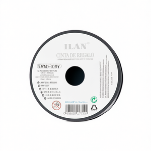 Nastro Regalo Ilan 5mm x 100Y Grigio Argento per Confezioni - Product Image 2