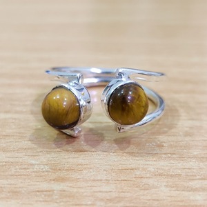 <b>Tiger</b> <b>Eye</b> Fashion <b>Ring</b> 3.6 Grams Weight - Product Image 1