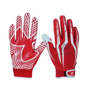 Professional American Football <b>Gloves</b> Leather Non-Slip <b>Waterproof</b> High Performance Flexible Breathable Outdoor Sports <b>Gloves</b> - Product Image 5