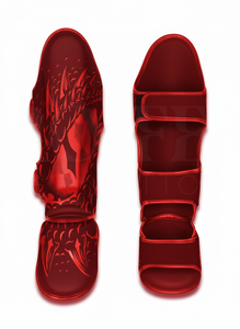 Protège-tibias en cuir PU à prix de gros pour Muay Thai, unisexe, pour entraînement de Kick Boxing et MMA, avec mousse EVA - Product Image 6