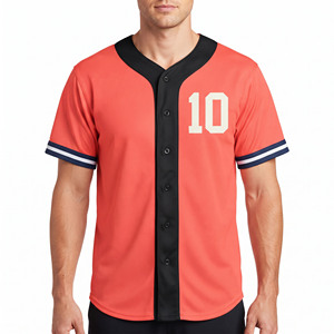 Camiseta de Béisbol para Hombre de Fabricante OEM, Ropa Deportiva, Camiseta de Béisbol con Botones Delanteros - Product Image 6