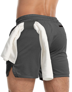 Pantalones Cortos Deportivos para Hombre, Tipo Bermuda, con Cordón, de Lona Tejida, Cómodos para Todo el Día, Transpirables, de Secado Rápido, para Correr y Hacer Ejercicio - Product Image 3