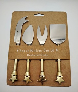 Juego de cuchillos para queso con cabeza de ciervo rústica, hoja de acero inoxidable, mango de hierro fundido, solo lavar a mano, herramientas duraderas para queso - Product Image 5