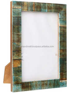 กรอบรูปจากอินเดียกรอบกระจกสำหรับตกแต่งบ้านพร้อมโลโก้ทำจากไม้แกะสลักตามสั่ง - Product Image 2