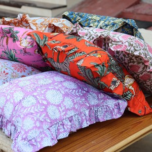 Funda de Cojín Cuadrada con Volantes Florales, Funda de Almohada Decorativa Bohemia Hecha a Mano para el Hogar - Product Image 5