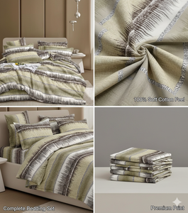 Juego de Sábanas de Lujo King Size, 4 Piezas, Rayas Sólidas, Sábana Ajustable, Sábana Plana, Fundas de Almohada, Súper Suaves, 400 Hilos, Microfibra, para Hospital y Hotel - Product Image 3