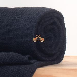 High Quality Hand Block Embroidered Cotton <b>Throw</b> <b>Blanket</b> Solid <b>Black</b> Soft and Lightweight for Home Decor - Product Image 5