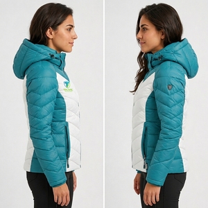 Veste matelassée pour femme de haute qualité avec logo personnalisé, style bulle, vente en gros OEM, respirante et confortable - Product Image 5