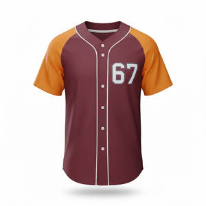 Maillot de baseball personnalisé pour homme, tissu performant, coupe flexible, conçu pour l'entraînement sportif, les matchs et les vêtements de sport. - Product Image 5
