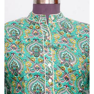 Vestidos Casuales de Oficina para Mujer, Estilo Inglés, Tejidos a Mano, 100% Algodón, Transpirables, Manga Larga, Cuello Redondo, Estampado Floral - Product Image 3