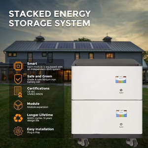 Batería de Litio para Almacenamiento de Energía Doméstica HR de 10 kWh, Blanca, 175 kg, 48 V, 400 Ah, Lifepo4, Batería Solar de 10 kW/5 kW/20 kW para Almacenamiento de Energía Solar - Product Image 4