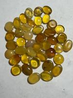 B U GEMS Opale Jaune Naturelle Cabochon Pierre Ronde & Ovale Taille Brillante Certifiée par un tiers pour la fabrication de bijoux Origine Éthiopie