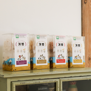 [EJ International] Gaeppeong - Snack Orgánico de Arroz Inflado para Perros, Sabor Original a Arroz Integral, Forma de Hueso, Golosina Crujiente para Perros - Product Image 3