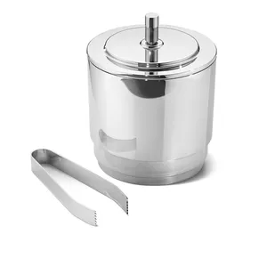 Juego de Coctelería Moderno Hecho a Mano en Aluminio con Cubitera, Vasos de Martini y Coctelera, para Uso en Mesa, Ecológico y Duradero - Product Image 3