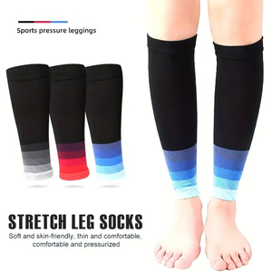 Unisex Compression Calf Sleeves, Leg <b>Socks</b> For <b>Running</b> & Outdoor Sports Best Quality Fitness Safety Wear BY AMAZING INDUSTRIES - Product Image 3
