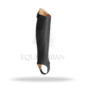 Horse Riding <b>Half</b> <b>Chaps</b> Customized Equestrian Leather <b>Chaps</b> for Training Riding and Competition Use - Product Image 4