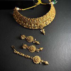 Últimos Diseños de Joyería Más Demandada para Mujer, Collar Choker Indio al por Mayor, Conjuntos de Novia con Pendientes, Conjuntos de Joyería de Moda - Product Image 4