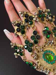 Parures de bijoux afghanes vintage en argent plaqué, de haute qualité, faites à la main, au design magnifique et personnalisé, pour mariage - Product Image 3