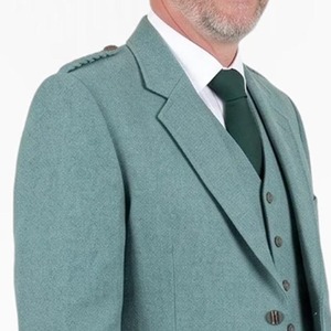 Scottish <b>Men's</b> Lovat <b>Green</b> Argyle Kilt Jacket <b>Waistcoat</b> Serge Wool Customized Logo All Sizes Excellent Quality Customized - Product Image 6