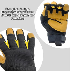 Guantes de Mecánico de Protección para Manos, Resistentes al Agua y al Desgaste, con Dedos Completos, para Seguridad en el Trabajo - Product Image 4