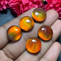 Opale synthétique de laboratoire Aurora, taille brillant, cabochons, feu orange-violet, certifiée HASNAIN GEMS, personnalisable, Rajasthan