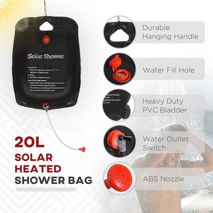 Tenda Moderna Portatile in Alluminio a 2 Stanze con Pavimento Impermeabile a Doppio Strato e Sacca Doccia per Campeggio - Product Image 5