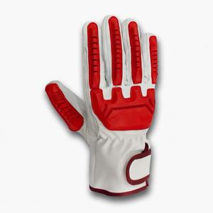 Gants de travail anti-coupure en Kevlar, niveau de protection contre les coupures ANSI/ISEA 5, avec trou pour le pouce, protection de la paume rouge résistante à l'abrasion - Product Image 3