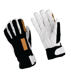 Gants de ski unisexes à doigts entiers en cuir pour l'hiver, avec sangle de poignet réglable et fermeture auto-agrippante - Product Image 3