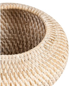 Handmade Oval Natural Rattan Bins Tea <b>Storage</b> Box Handle Eco-friendly Vintage Flexible Design Organizer <b>Storage</b> Baskets Home - Product Image 5