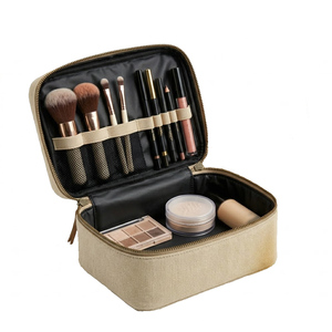 Canvas <b>Makeup</b> <b>Case</b> Portable Waterproof Organizer Large Capacity Travel Storage Bag for Professional Artists and Daily Use - Product Image 6