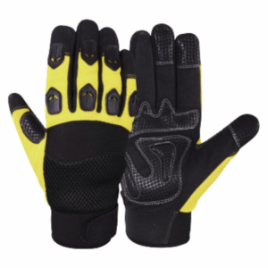 ถุงมือช่างคุณภาพสูงสำหรับงานหนัก เสริมความแข็งแรงด้วยหนังสังเคราะห์ Amara ป้องกันแรงกระแทก ปกป้องมือ - Product Image 5