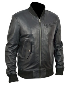 Chaqueta de Cuero Genuino Shia Labeouf con Bandera de Estados Unidos, Chaqueta de Moda Impermeable y Transpirable 100% Fibra de Poliéster, Tallas XS a XXXXL - Product Image 3