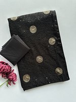 Saree/sari de algodón suave de diseñador indio para mujer, último Sari estampado, ropa de fiesta india, Sari banarasi de boda