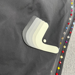 Pantalons de qualité supérieure, personnalisables, imperméables, avec strass, fermeture éclair latérale imperméable, logo en silicone imprimé, pantalons décontractés - Product Image 3