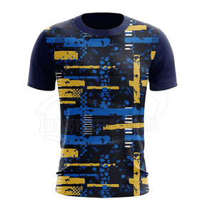 100% Polyester Meilleur Prix Imprimé Manches Courtes Jersey À Séchage Rapide Imprimé Manches Courtes Jersey - Product Image 1