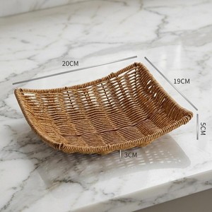 Cesta de frutas de gran venta para decoración de mesa, cesta con arte indio, ratán 100% de doble control de calidad, hecha a medida para exportación - Product Image 4