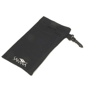 Étui à lunettes en microfibre Sakana, noir, rectangulaire, design simple et doux pour le rangement des lunettes - Product Image 1