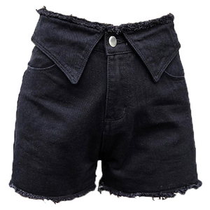 Fashion <b>Women</b> Vintage Sexy <b>Denim</b> <b>Cargo</b> <b>Shorts</b> High Waisted Washed Frayed Ripped Skinny Fit Summer Casual Streetwear Hot Pants - Product Image 4
