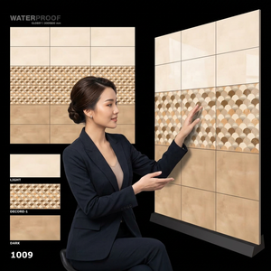 Carreaux muraux en céramique brillante de haute qualité 300x600mm (12x24) pour intérieur, salle de bain, cuisine - Meilleur prix de gros pour matériaux de construction - Product Image 2