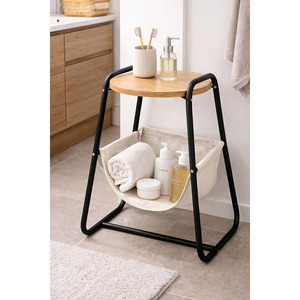 Mesa de Centro Moderna de Metal con Almacenamiento - Mueble Multifuncional para Sala de Estar - Product Image 5