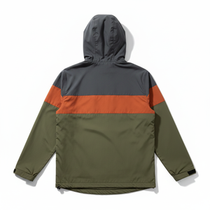 Custom Men's Lightweight Windbreaker <b>Jacket</b> <b>Waterproof</b> Color Block Outdoor Hooded Sportswear Windproof Active Running Coats - Product Image 3