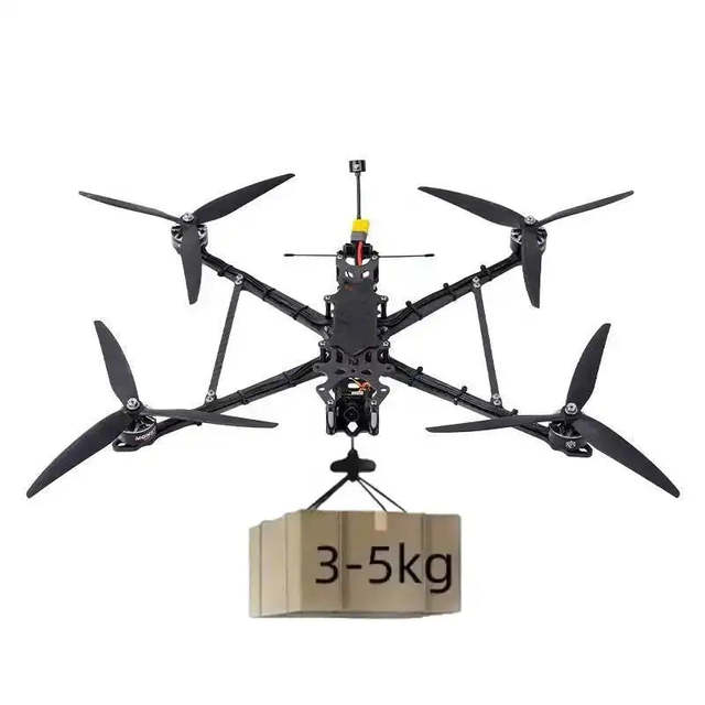 New 10-Inch Sports FPV Drone Gray My Store 15-20km Flight Distance 30 Minutes Flight Time 3.5-5kg Payload Capacity GPS
