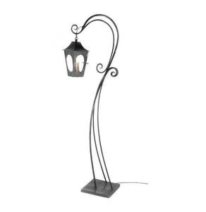 Lanterne décorative en métal haute avec porte-bougie en verre amovible et support de sol robuste pour la décoration intérieure - Product Image 6